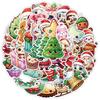2024 Nordic Style Christmas Doodle Stickers - 50 Sheets for Water Bottles, Cups, and Children's DIY Decorations