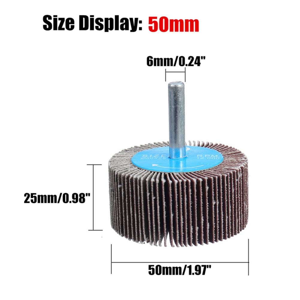 1pc 25/30/40/50mm Sanding Flap Disc Wheel Grinding Wheel Head Sander Abrasive Tools Polishing Rust Removal For Rotary Tool
