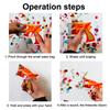 10Pcs Handheld Confetti Poppers Inflatable Multicolor Poppers Portable Prop For Birthday Party Family Gathering Outdoor Toys