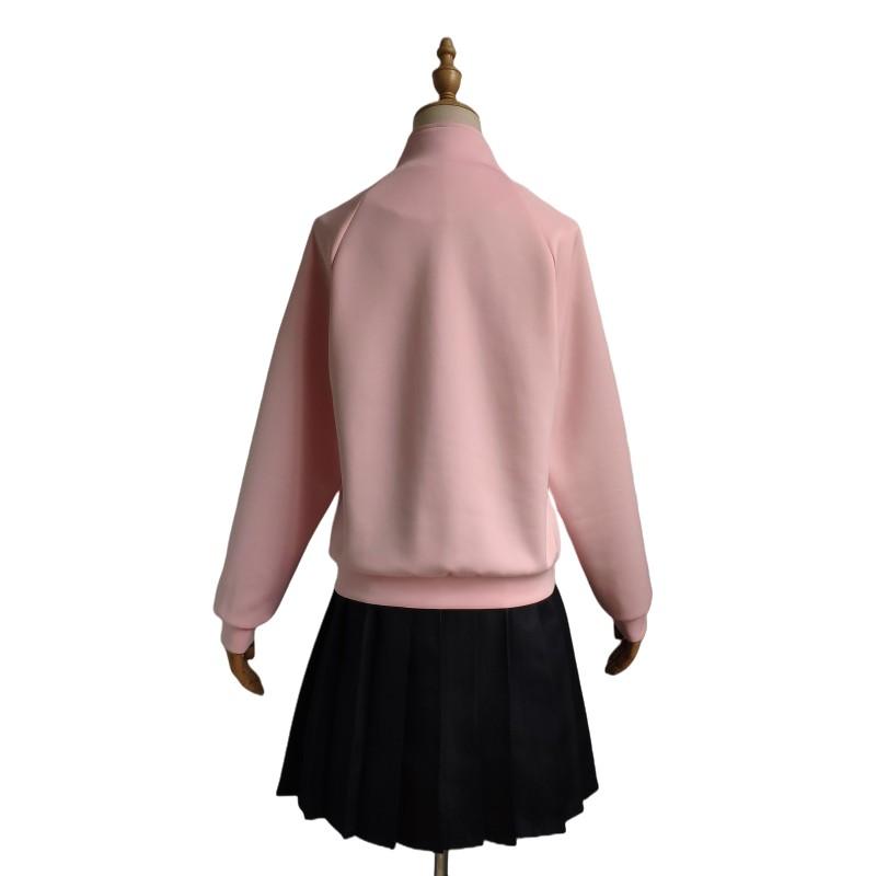 Anime Bocchi The Rock Gotou Hitori Cosplay JK Uniforma Růžová bunda Sukně Paruka Kostým Halloween Ženy Dívčí kostýmy