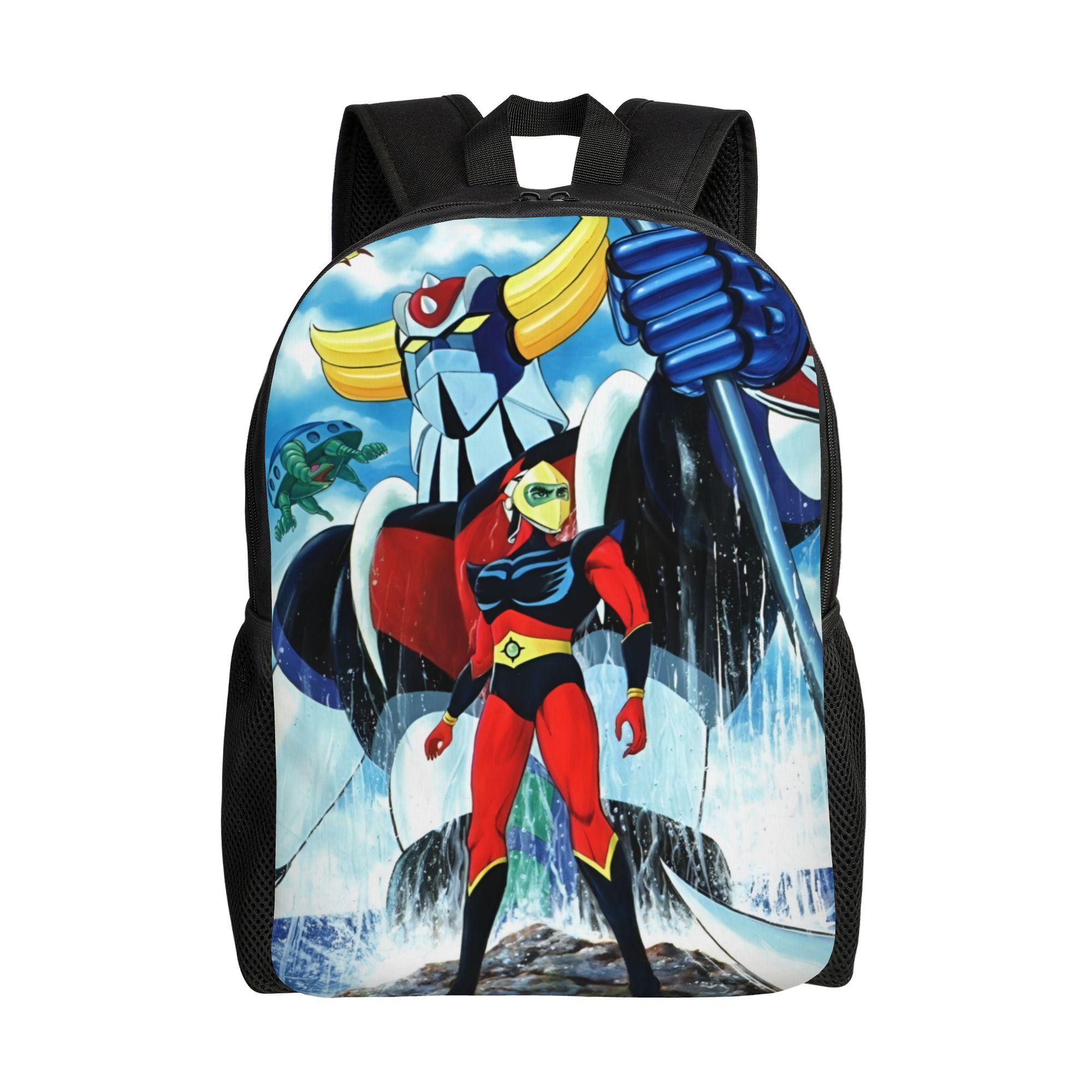Robo Grendizers Reisrugzak Heren Dames School Laptop Boekentas Anime College Student Dagrugzak Tassen One Size blue