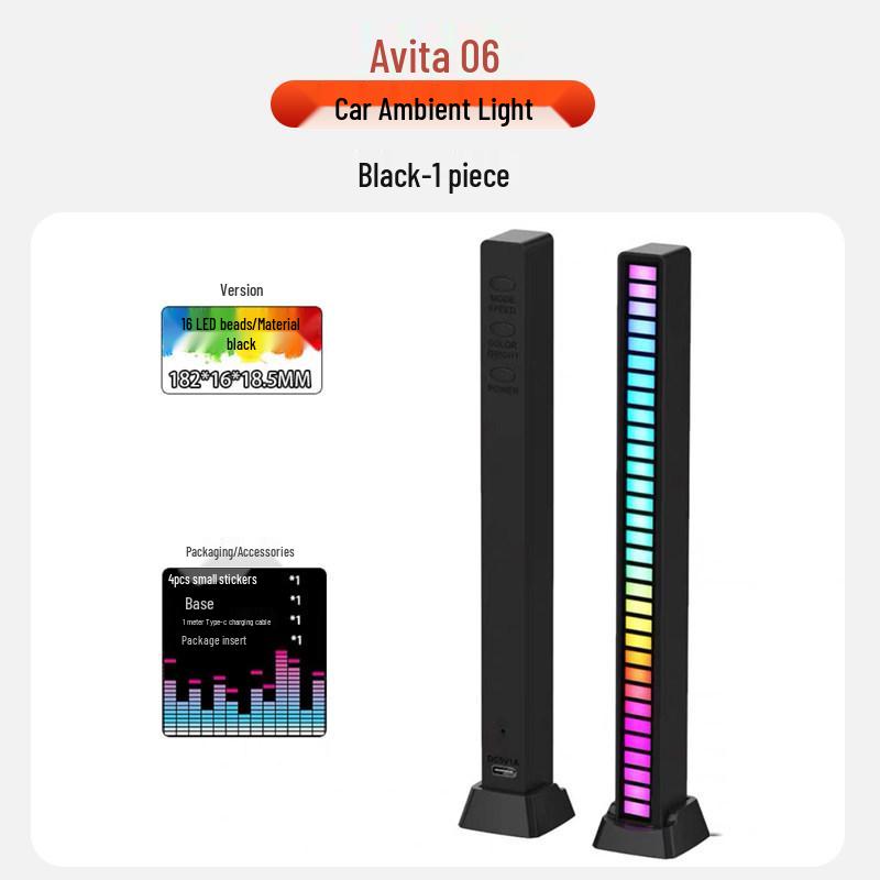 Shunyi Compatible for Avatr 06: Car Ornaments Ambient Music Lights