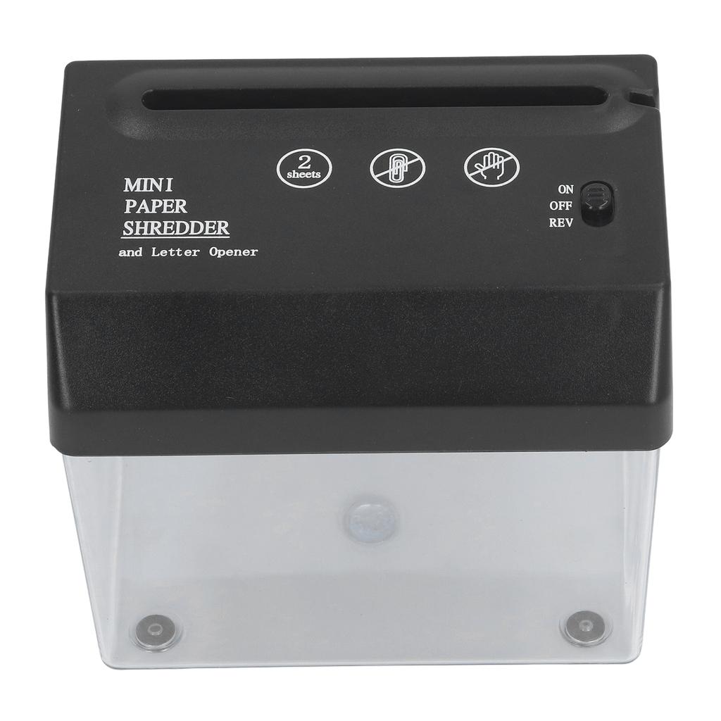 Paper Shredder USB Electric Portable Desktop Small A6 Strip Cutting Tool for Office