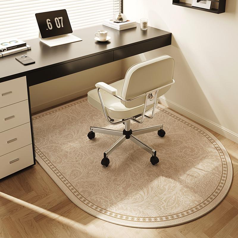 Computer Chair Non-Slip Mat Bedroom Dresser Chair Foot Mat Study Swivel Chair Floor Protection Mat Under Desk Carpet