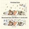 1Pc Cute Cartoon Probe Stacked Sitting Small Animal Wall Stickers For Kids Room Bedroom Home Decoration Wall Decor