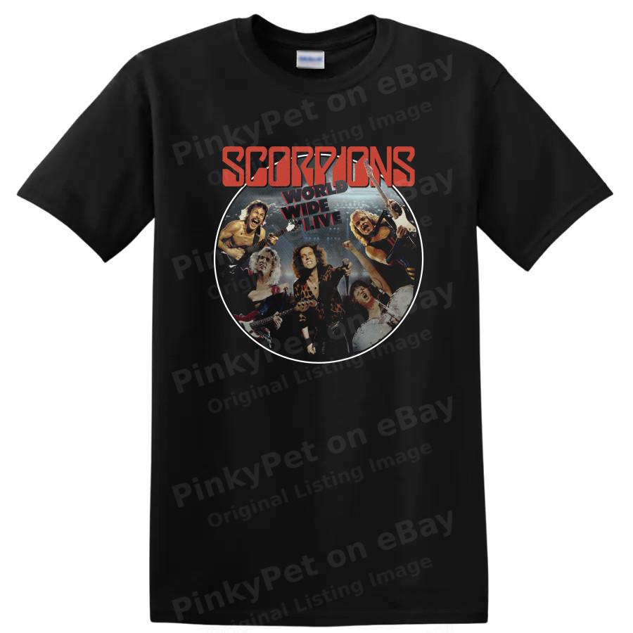 Scorpions Rock Metal Muziek T-shirt Wereldwijd Live Band Tee
