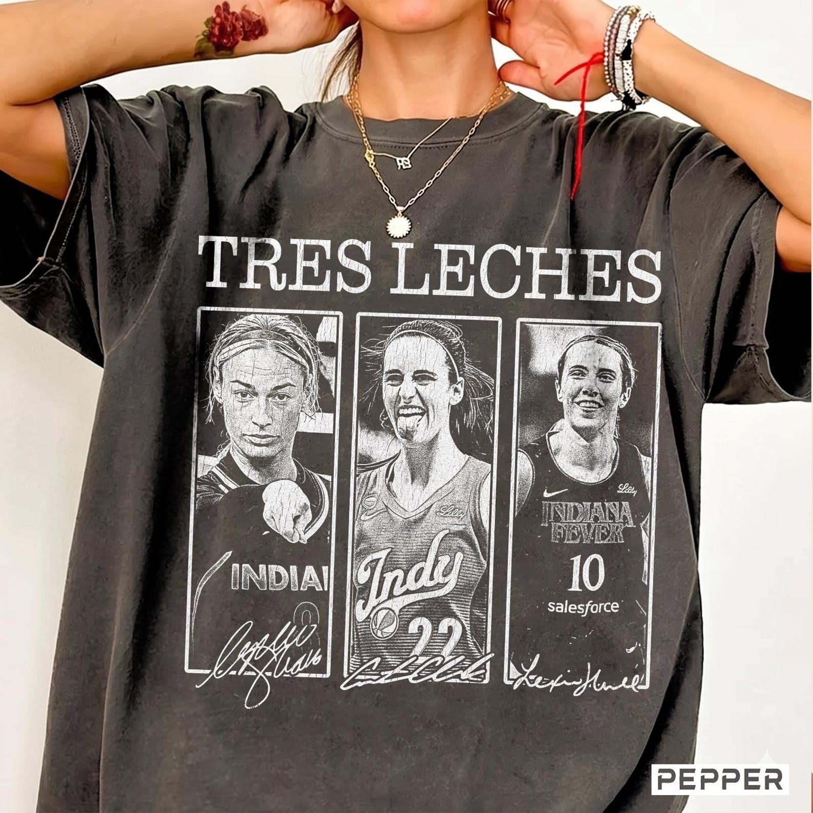Vintage Tres Leches Basketball Shirt, Indiana Bootleg Graphic Tee, Caitlin Clark Lexie Hull Katie Sophie Cunningham Comfort Colors Shirt 3XL