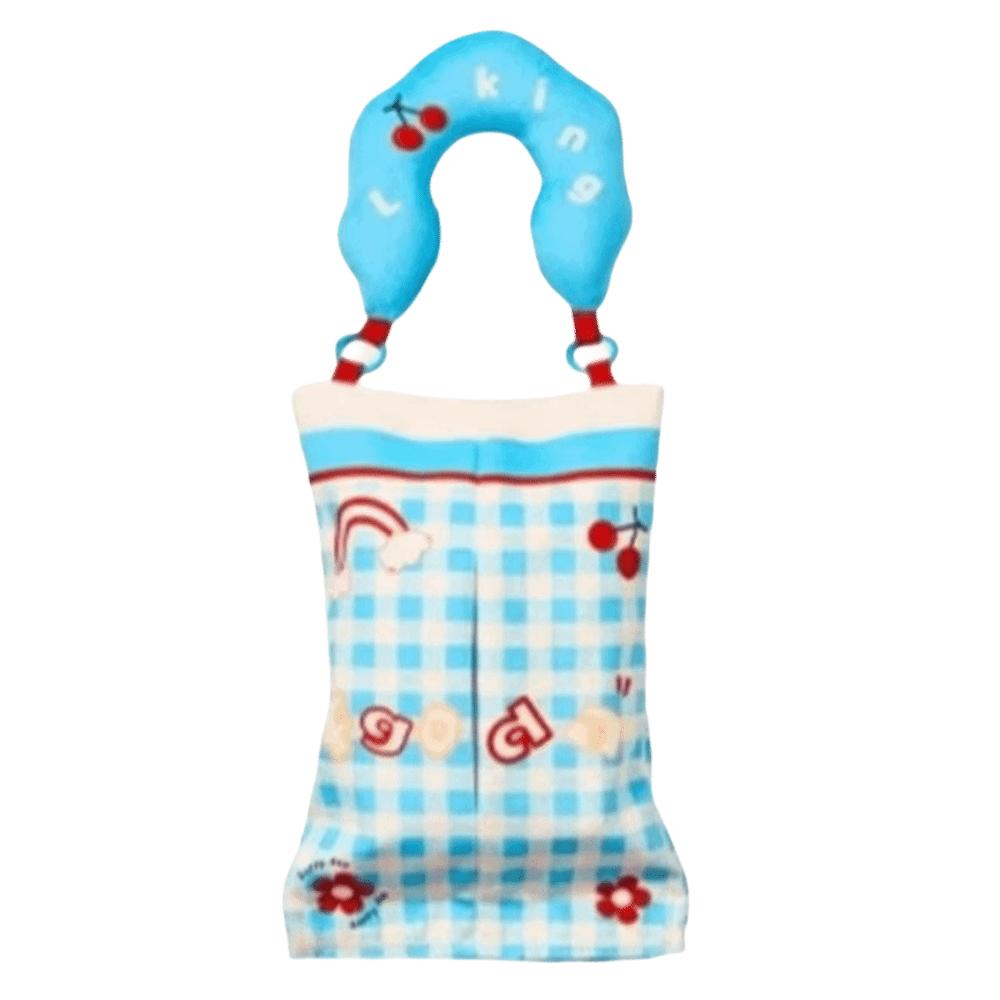 With Handle Hanging Tissue Storage Bag Easy Install Multifunctional Tissue Pouch  Auto Accessories