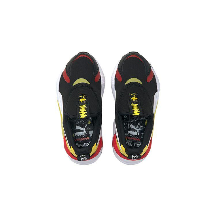 Puma Rs-X Cushioning Durable Low-Top Kids Casual Shoes Kids Sneakers Black Yellow Red 381874-01