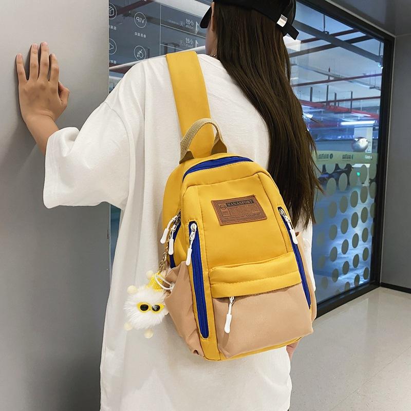 Sportsbrystveske Fargeblokk Herre Skulderveske Crossbody-veske Herre Midjeveske