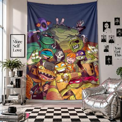Wall TapestryTeenage Mutant Ninja Turtles Art Hanging Cloth Decorative Background Cover for Room Decoration