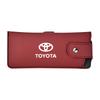 Car Sunglasses Case Sun Visor Glasses Storage Bag Clip Keyring For Toyota 86 Corolla Yaris Aygo CHR Camry Prius RAV4 Prado Hilux