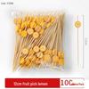 Creative Bamboo Fruit & Flower Picks for Parties, Cocktails, Burgers, & Easter Decorations