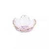 Japanese Hammered Glass Cherry Blossom Serving Plate Set