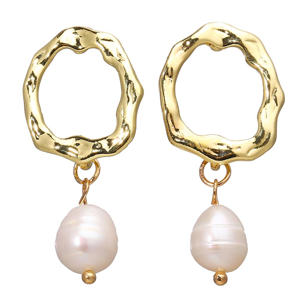 Women Retro Elegant Concise Imitation Pearl Earrings