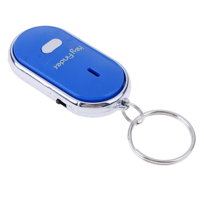 Blue Anti-Lost Key Finder Locator Keychain Whistle Beep Sound Alarm LED Light T Ing Q Store