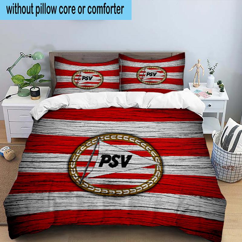 Psv Eindhoven Crest 3PCS Bedding set,Ideal for1pc Duvet Cover And 2pcs Pillowcases Perfect for Christmas gift,Ideal for Bedroom, Dormitory