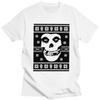 Individuelle Herren Horror Punk Rock Misfits Totenkopf T-Shirts Kurzarm Baumwoll-T-Shirt Streetwear T-Shirt Freizeit-T-Shirts Schlank geschnittene Kleidung