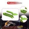 Reptile Poop Scooper Cleaning Supplies,Lightweight,Reusable,Feeding Clamp,Tweezers for Rat Snak