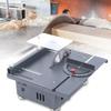 24V Mini Table Saw Electric DIY Double Label Woodworking Model Cutting Bench Saw 7200RPM Anti-slip for Cutting Models/solid Wood