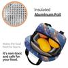 Dreamy Underwater Whale Pattern Insulated Lunch Bag for Women Kids Portable Food Boxes Thermal Lunch Box Tote