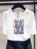 (Asian Size) Butterfly Style Cute Women's Top Print O-neck Casual T  Fashion Female Clothing Graphic Tee Short Sleeve T-shirts