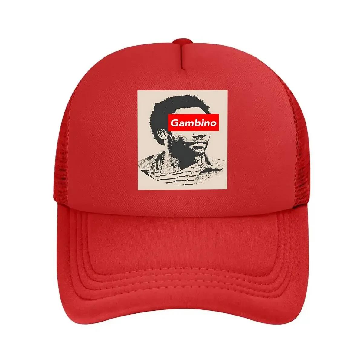 Gambino Portrait  StreetwearInfused Design Blending Urban Aesthetics with Bold Branding Mesh Baseball Cap One Size