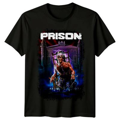 Prigione (1987) T-shirt ispirata ai poster cinematografici, stile retrò anni '80.