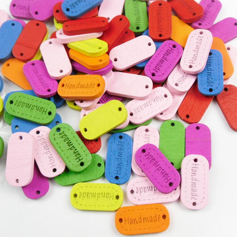 

10 шт., деревянные пуговицы с 2 отверстиями, деревянные пуговицы ручной работы, швейные аксессуары, скрапбукинг, ремесло