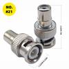4 Pcs BNC Adapter Connector Coax Solderless RCA Q9 HD Video Plug for CCTV Camera Monitoring Radio Antenna and Video Application