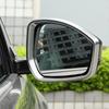 Silver ABS Chrome Rearview Mirror Rain Guard for Land Rover Fa - 1 Pair