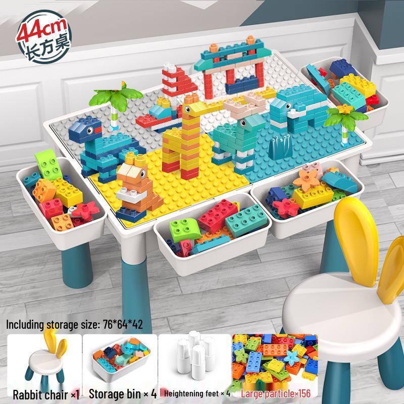 Children's Multifunctional Building Block Table for Early Education and Brain Training