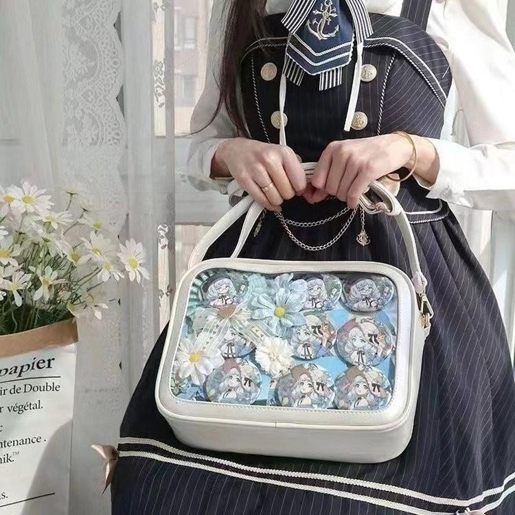 Chic Soft Womens Crossbody Bag Trendy Japanese Jk Style Minimalistic Fashionable Tote