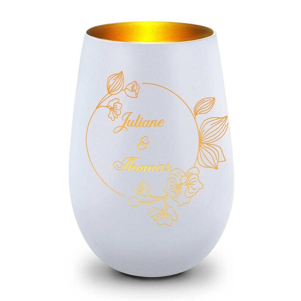 Customizable Glass Candle Holder Lamp Christmas Halloween Decorative Cup Creative Aromatherapy Holder for Western Restaurant