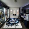 1PC Custom Name Galactic Soccer Ball Theme Floor Mat Ideal for Living Room, Game Rooms, Office, Bedroom,Floor Mat Playful Design