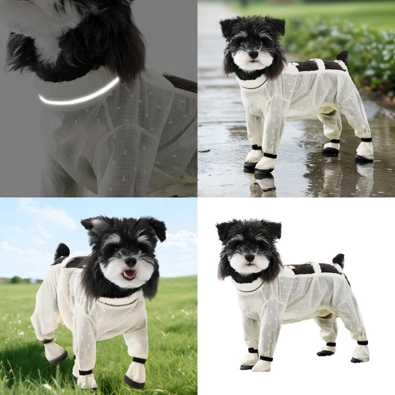 Full Coverage Waterproof Protective Dog Pants With Shoes For Breeds AntiDust Design Suspenders For Pet Walking Essential