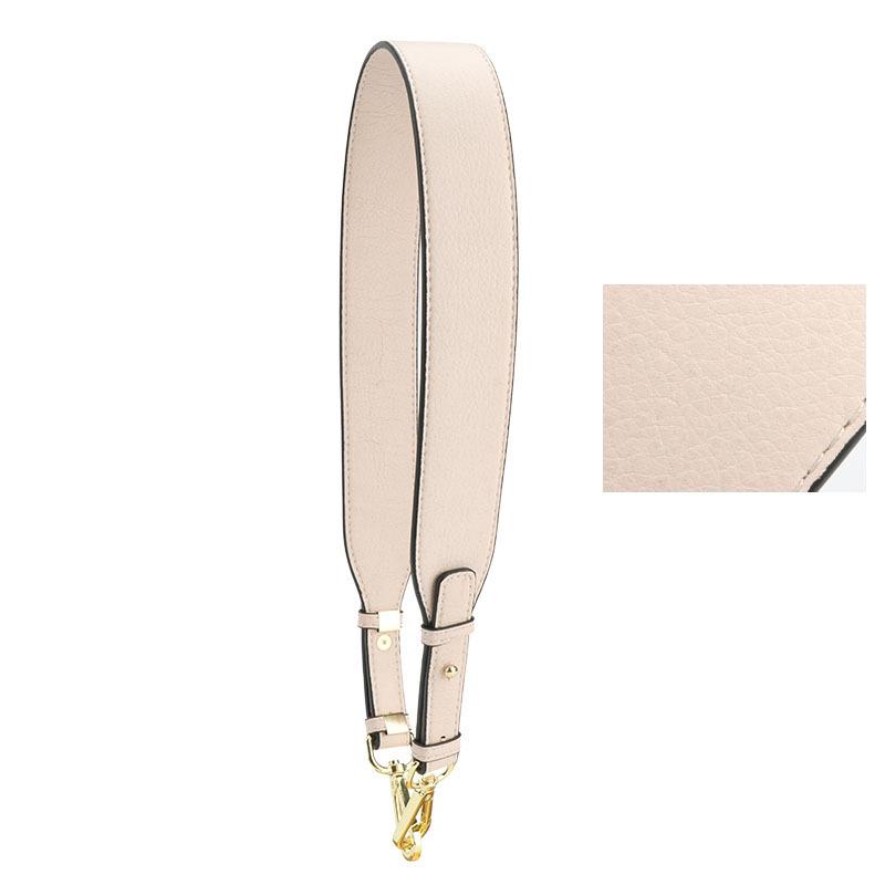 Versatile Black Cowhide Bag Strap: Wide, Solid Color Shoulder Strap Accessory