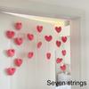 1 Set Divider String Lovely Hanging Ornaments Girls Room Decor Tassel Curtain Romantic Heart Shaped Pink Bow Curtain Decor