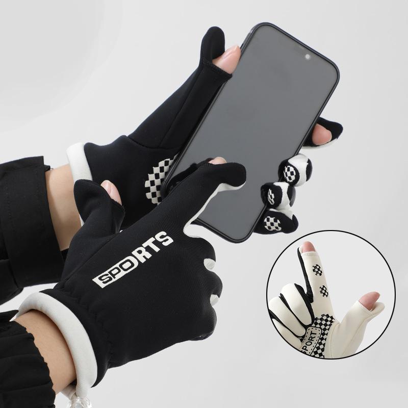 1 Paar Winterhandschuhe für Damen, modisch, bequem, Touchscreen-Design, winddichte Handschuhe für Outdoor-Sport