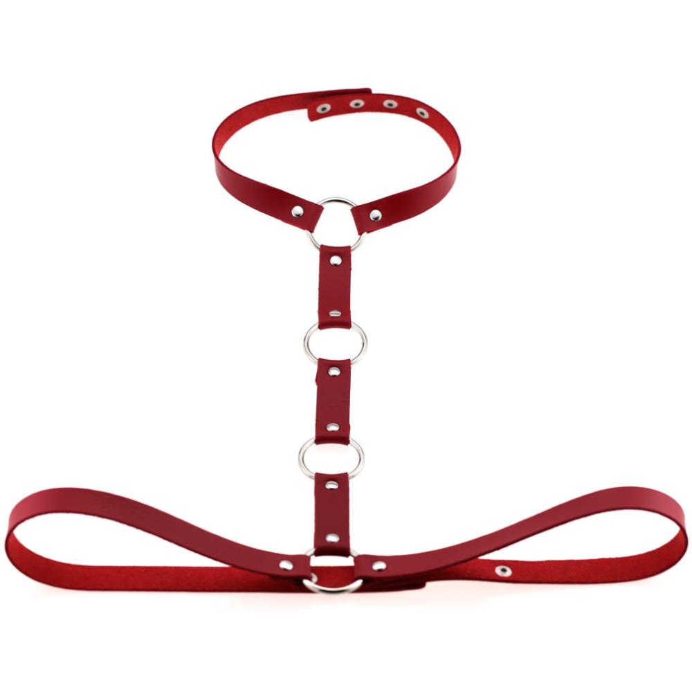 Vegan Leather Body Harness Sword Belt Cage Gothic Accessories  Women  Men Punk Goth Fashion Jewelry Cosplay Festival Outfit