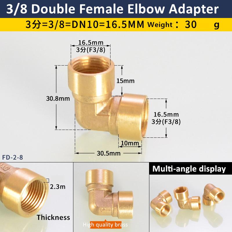 1/8" 1/4" 3/8" 1/2" 3/4" 1" Innengewinde x Außengewinde 90 Grad Messing Winkelstück Rohrfitting Verbinder Kupplung Für Wasser Kraftstoff Kupfer Adapter