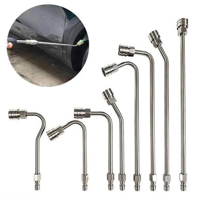 Stainless Steel Pressure Washer Curved Wand Set Durable Quick Connect For Car Washing Outdoor Cleaning