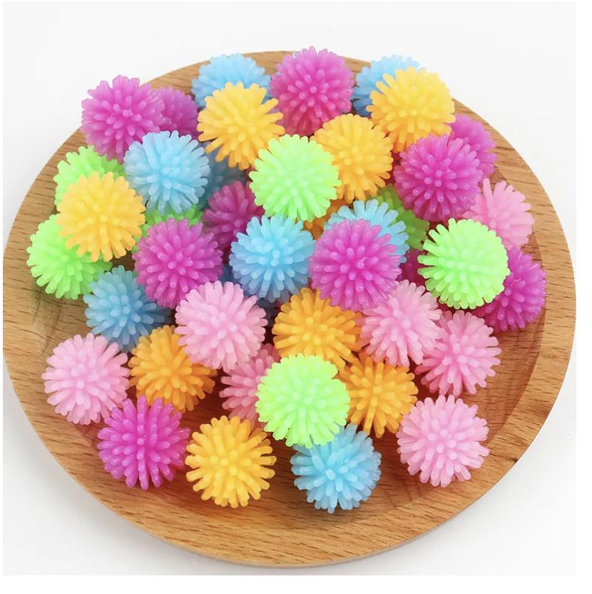 TPR Bayberry Ball Hedgehog Multi Color Mini Massage Ball Foot Massage Ball Airout Yoga Stress Soft Squeezing Plush Toy