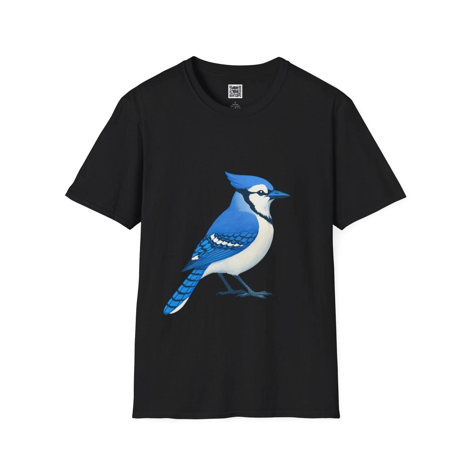 

Blue Jay Graphic T-Shirt – Vintage Bird Tee for Nature Lovers & Birdwatchers S