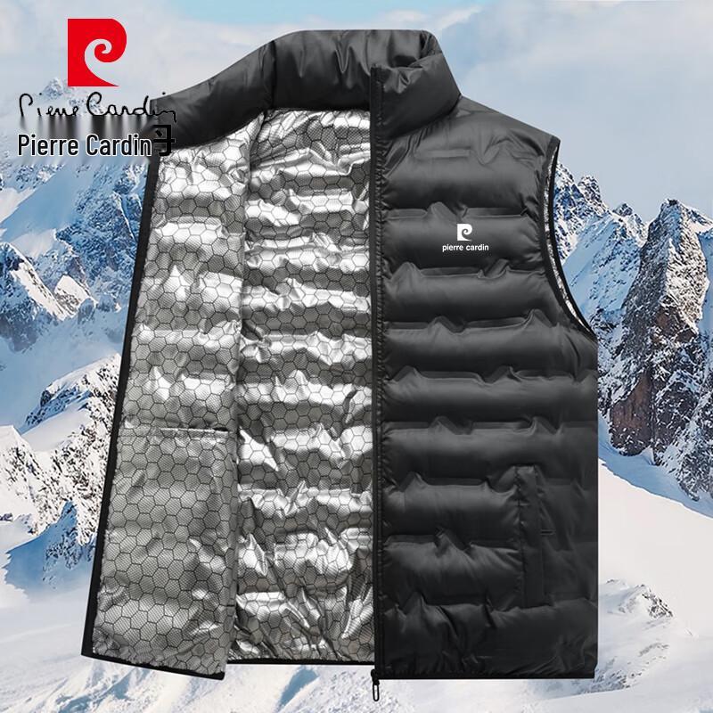 Pierre Cardin Men's Winter Casual Plus Size Warm Cotton Vest