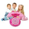Mini Emulation Phone, Kids Telephone Toy with Lights Pretend Play Phone Toy