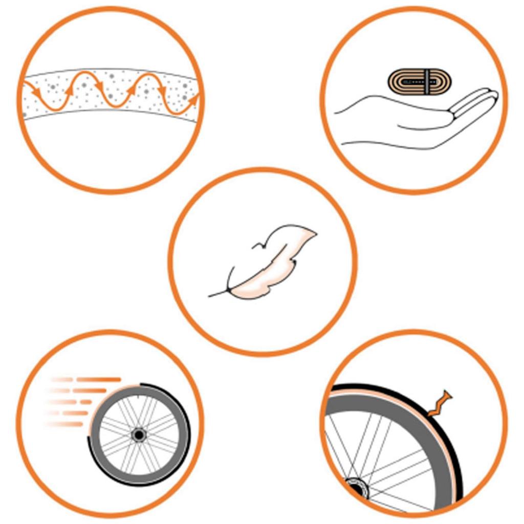 Eclipse Road Endurance Tube - 700 x 25-35mm 50mm Threaded Valve