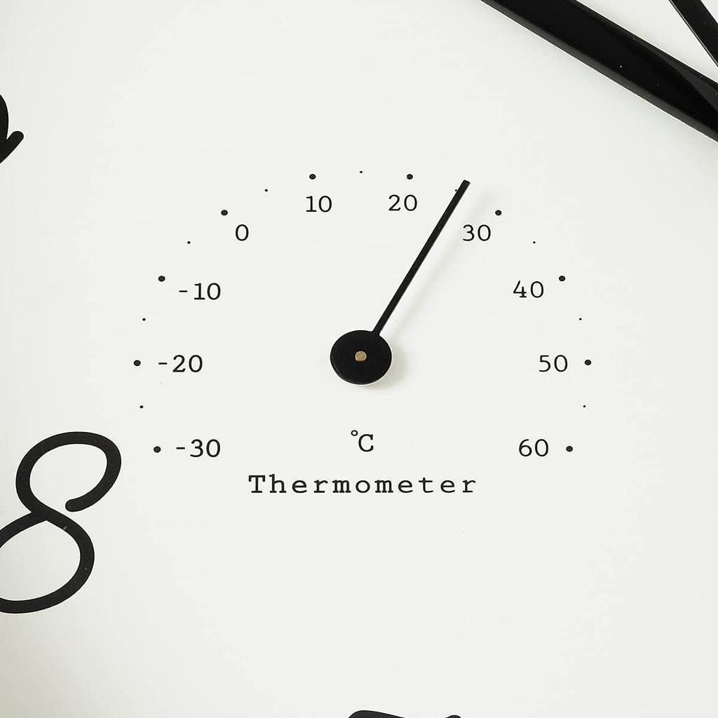 Wood Onshitsu Wall Dark Clock, Brown, BCW022-DW