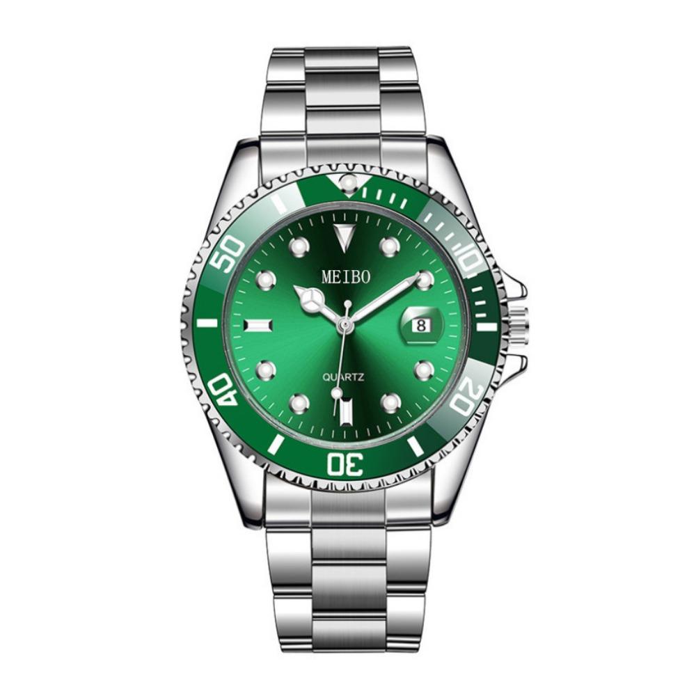 Magnifying Glass Calendar Men's Watch Water Ghost Green Watch