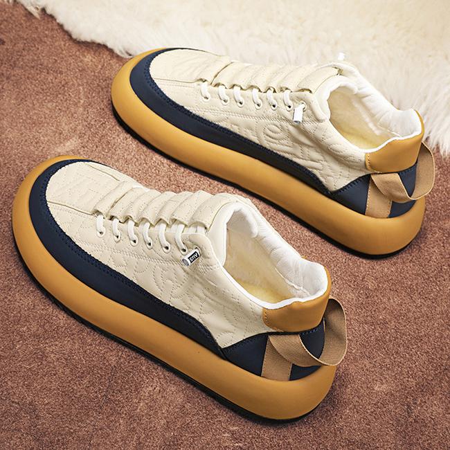 Módní pánské boty Nový zimní trend Sportovní Ležérní Černá deska Boty Pánské boty se silnou podrážkou